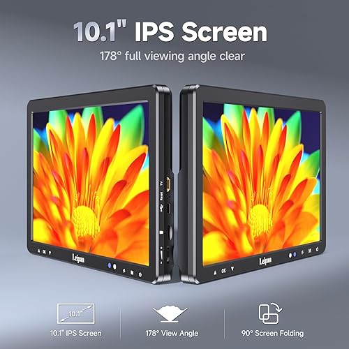 Miniatura 2 de Leipan Microscopio de soldadura digital DM12 2000X, microscopio de moneda de 10,1" con tarjeta TF de 32 GB, microscopio HDMI con 12 luces,