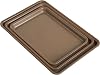 Anolon Gourmet Nonstick Bakeware Set with Nonstick Cookie Sheets Baking Sheets - 3 Piece, Bronze Brown