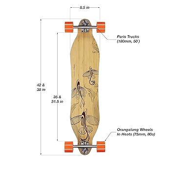 スケートボード LOADED VANGUARD Loaded Boards Vanguard Bamboo Longboard Skateboard Complete