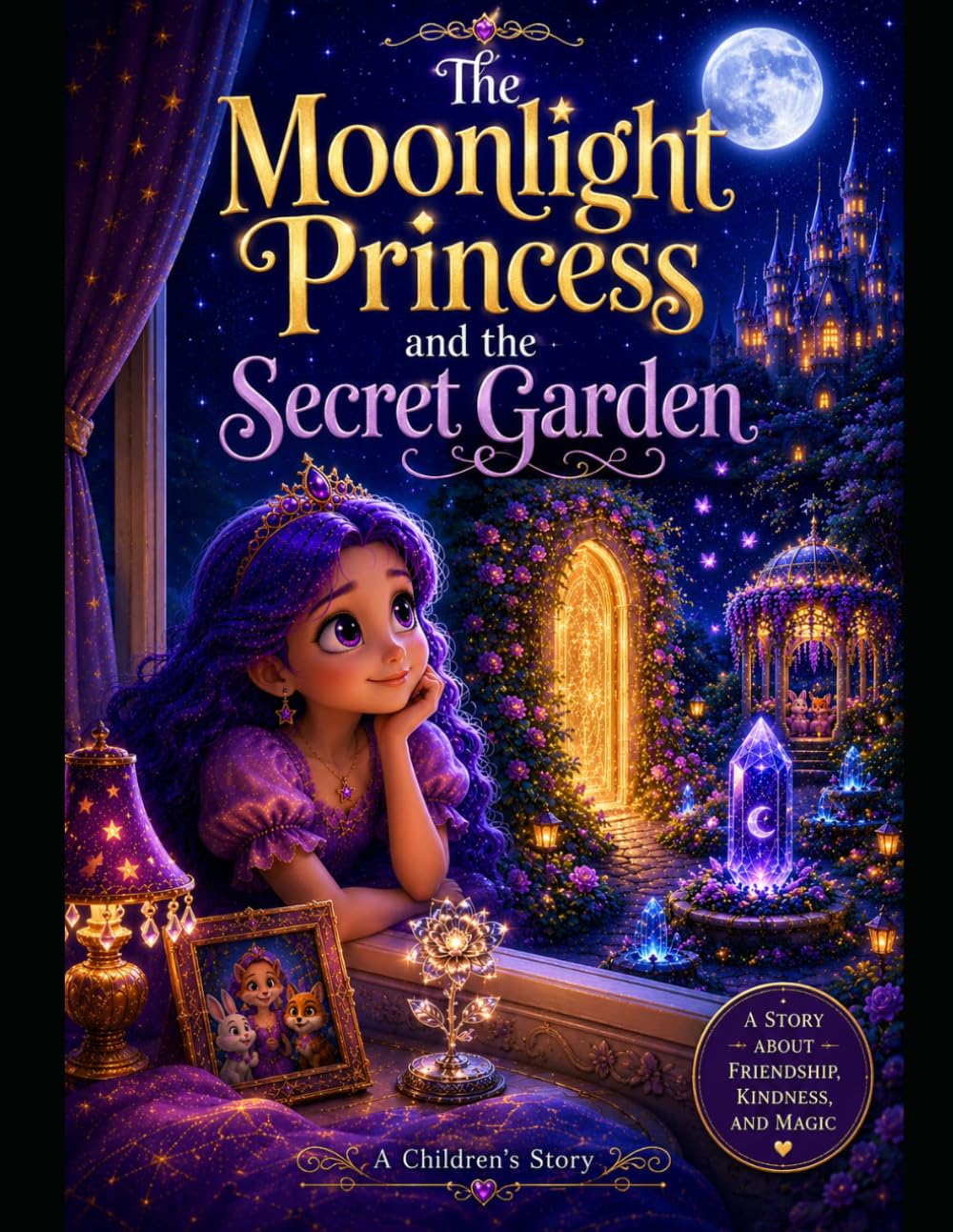 The Moonlight Princess and the Secret Garden: A Heartwarming Bedtime Story About Friendship, Kindness, Courage, and Magic for Children Ages 4–10