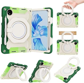 Kids Case for Huawei MatePad Pro 11 2022 11.0 inch,360 Rotatable Handle Stand Case Three-in-one Shatter-Resistant Shell, Drop-Proof,Shoulder StrapRainbow Blue