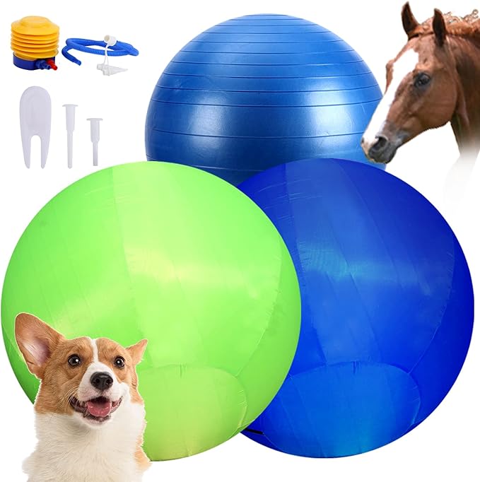 SWYIVY 40" Horse Ball with 2 Covers, Giant Horse Balls for