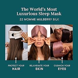 DROWSY Silk Sleep Mask - Face-Hugging, Padded Cocoon for Luxury Sleep in Total Darkness - 100% Pure Mulberry Silk (Green Sapphire)
