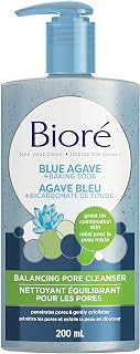 Biore Blue Agave + Baking Soda Pore Cleanser 200 mL - for Combination Skin