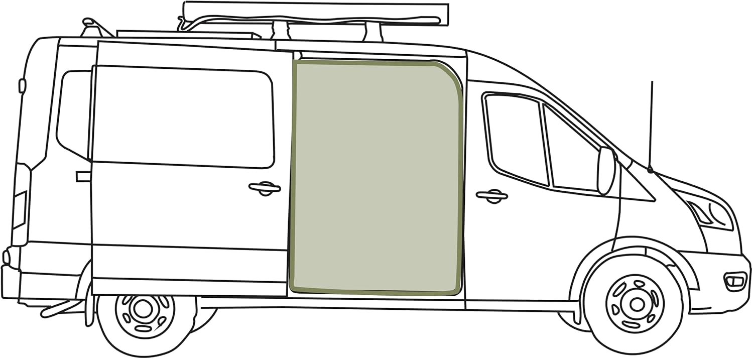 VanEssential Magnetic Closure Sliding Door Bug Screen Designed for Ford Transit
