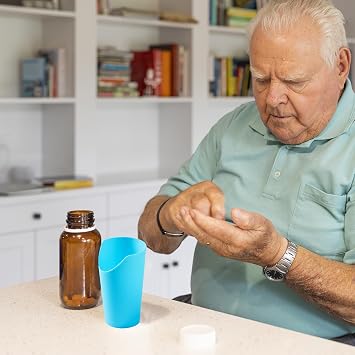 2pcs Nosey Cups 8.7oz,Elderly Care Cups for Physical Therapy Recovery and Rehabilitation (2)