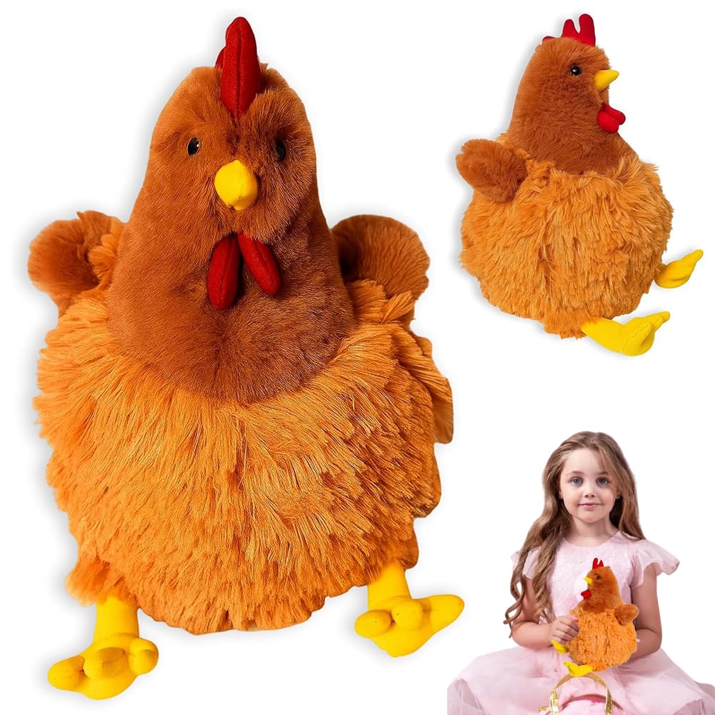 QYEHF Chicken Plush, Chicken Toys for Playtime Cuddly Companionship and Home Decor with Soft Material, Vibrant Colors