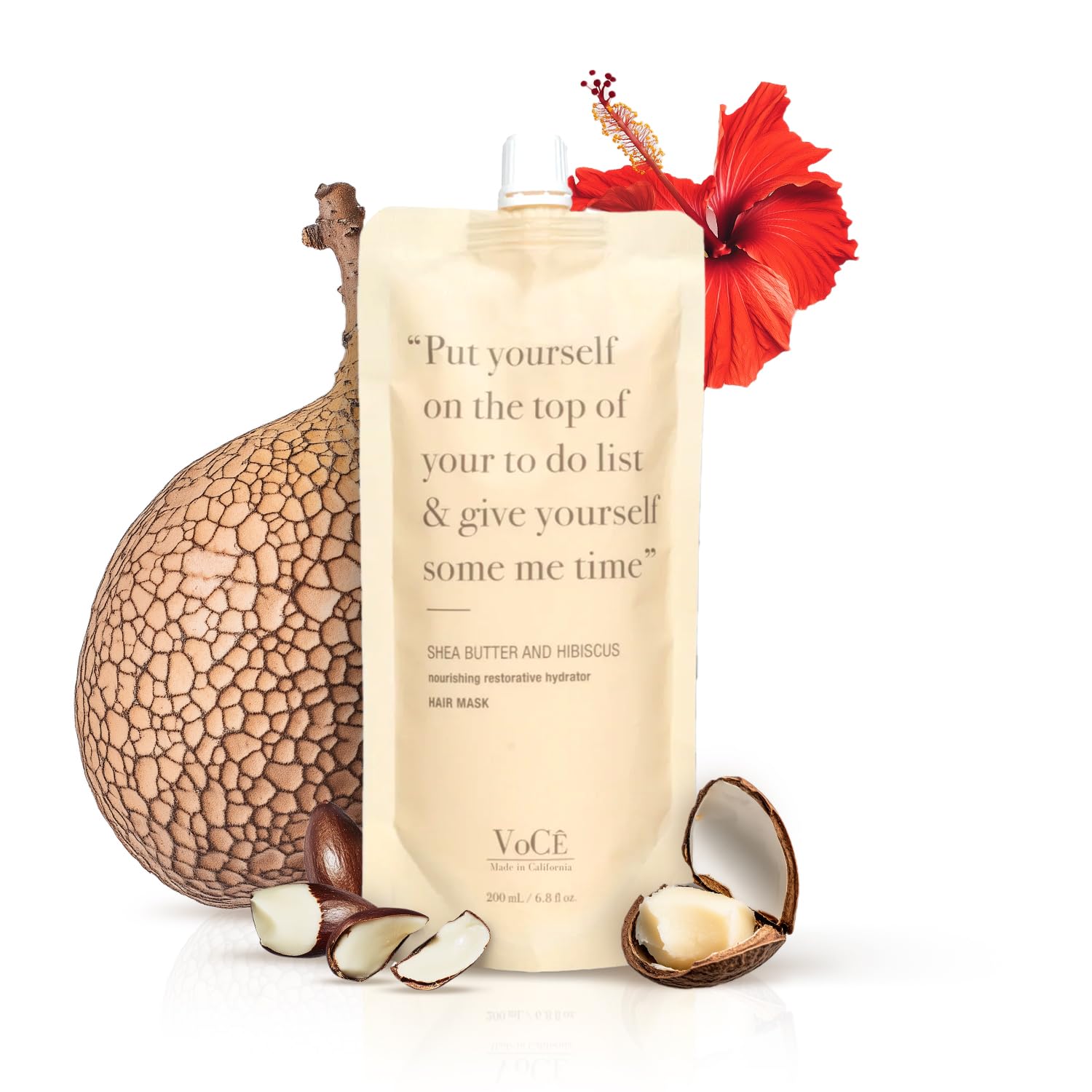 VoCÊ Haircare Natural Shea Butter & Hibiscus Moisture Hair Mask 6.8oz