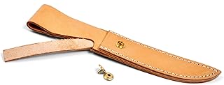 Natural Leather Knife Sheath with Brass Clasp SHE17