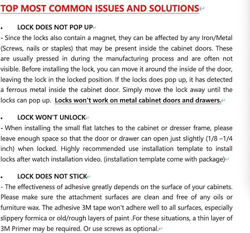 Miniatura 8 de Vmaisi Cerraduras magnéticas adhesivas para armarios y cajones (10 cerraduras y 2 llaves)