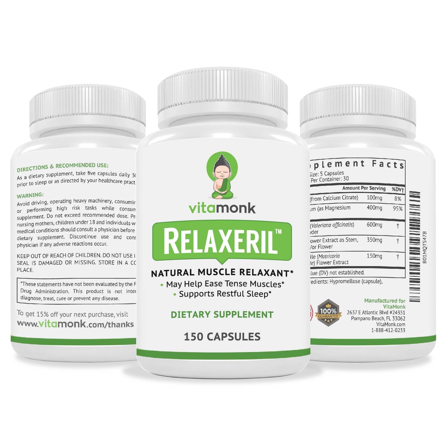 VitaMonk Muscle Relaxer Supplement for Natural Sore Muscle Relief — Amazon image 8