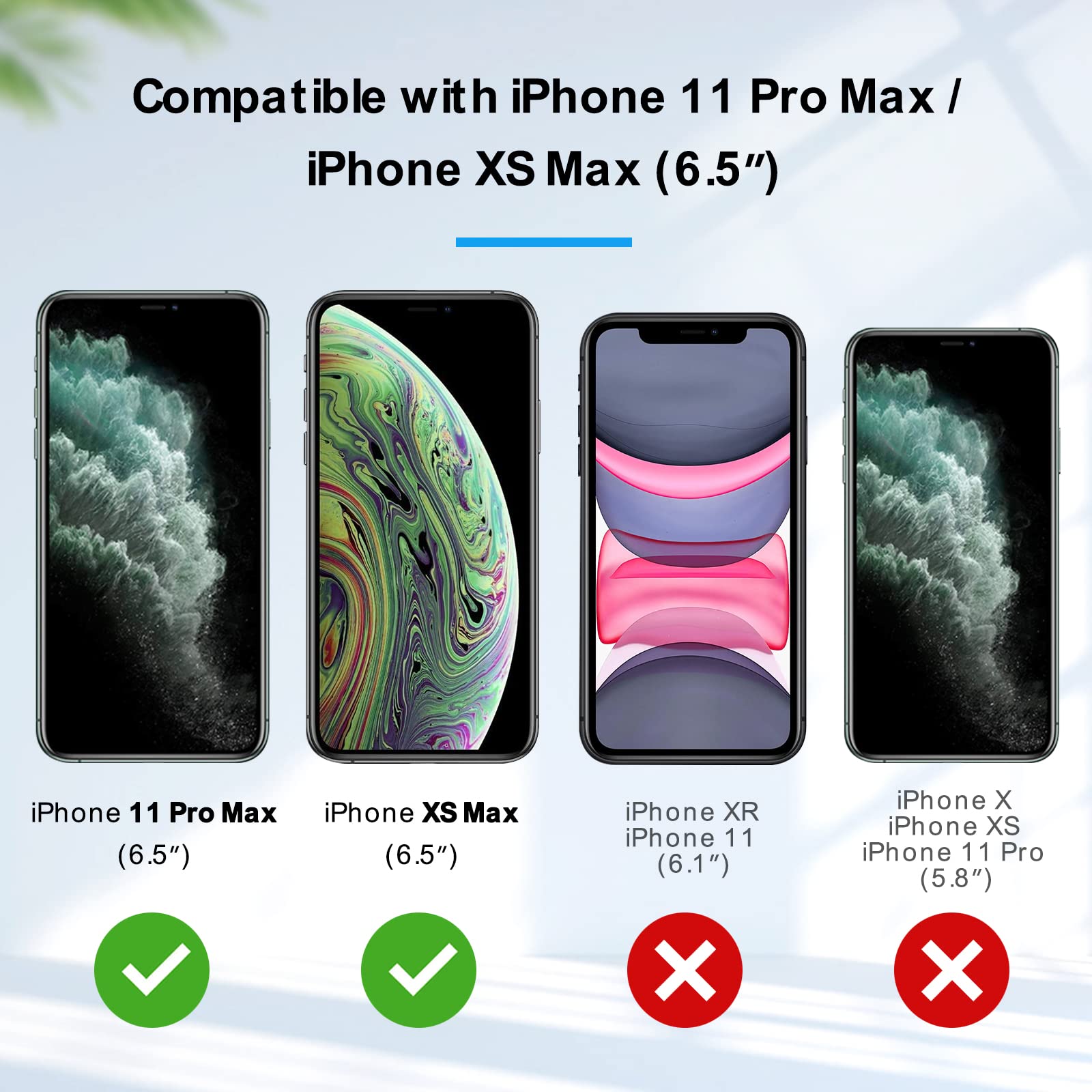 Green Cell 3 Pellicole In Vetro Temperato Per IPhone 11 Pro Max / XS Max - Durezza 9H, Tecnologia 3D