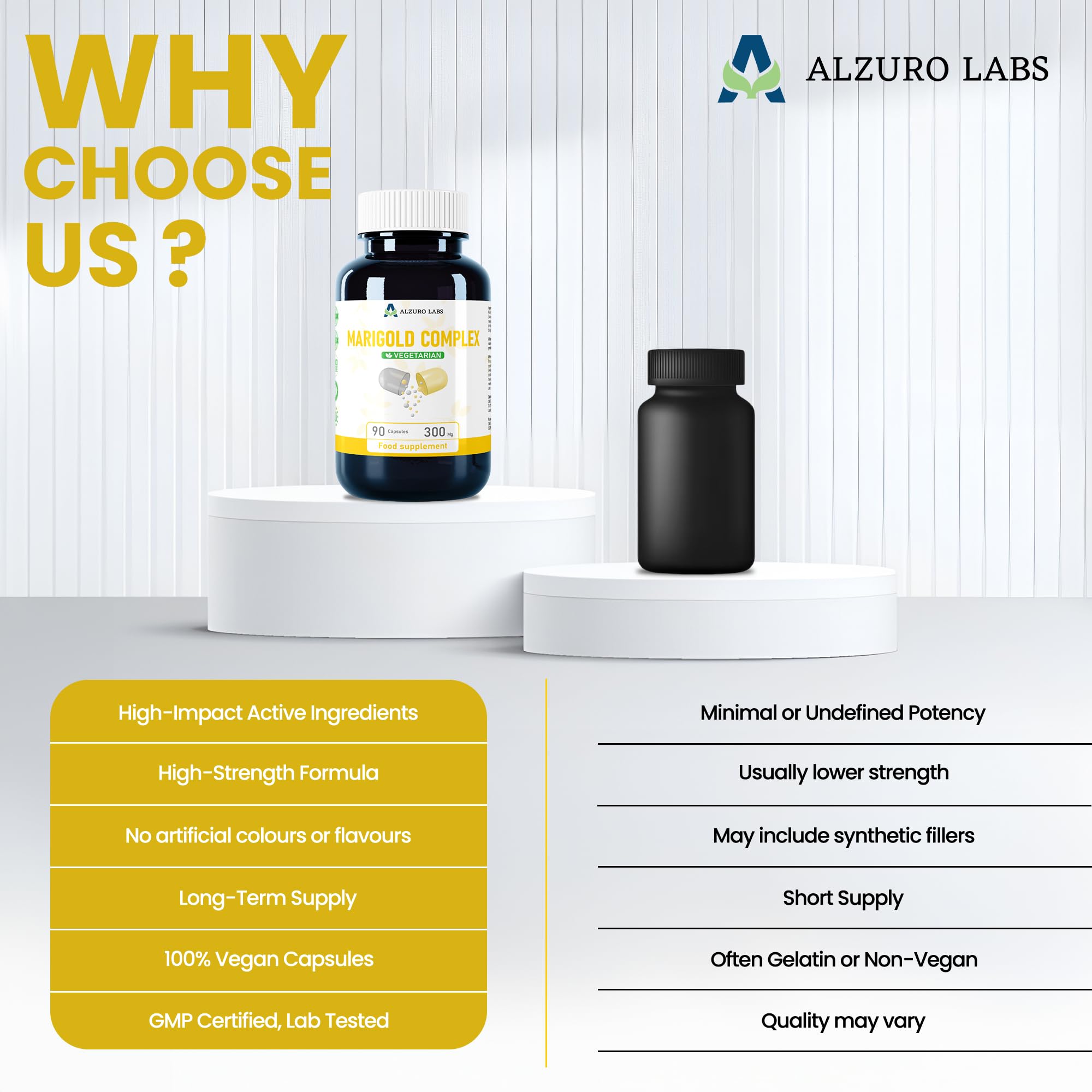 Lutéine 30 mg, Zéaxanthine 9 mg & Méso-zéaxanthine 9 mg | complexe triple caroténoïde pour les yeux | vision normale | vit. A, C & zinc | 90 gélules végétales | BPF & testé en lab. tiers