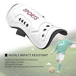 AIMISICAR Toddler Kids Youth Soccer Shin Guards and Socks for Boys & Girls (Age 3-5,6-8,8-12,10-14) | Lightweight Breathable Shin Pads & Soccer Socks Combo for Football Games & Training