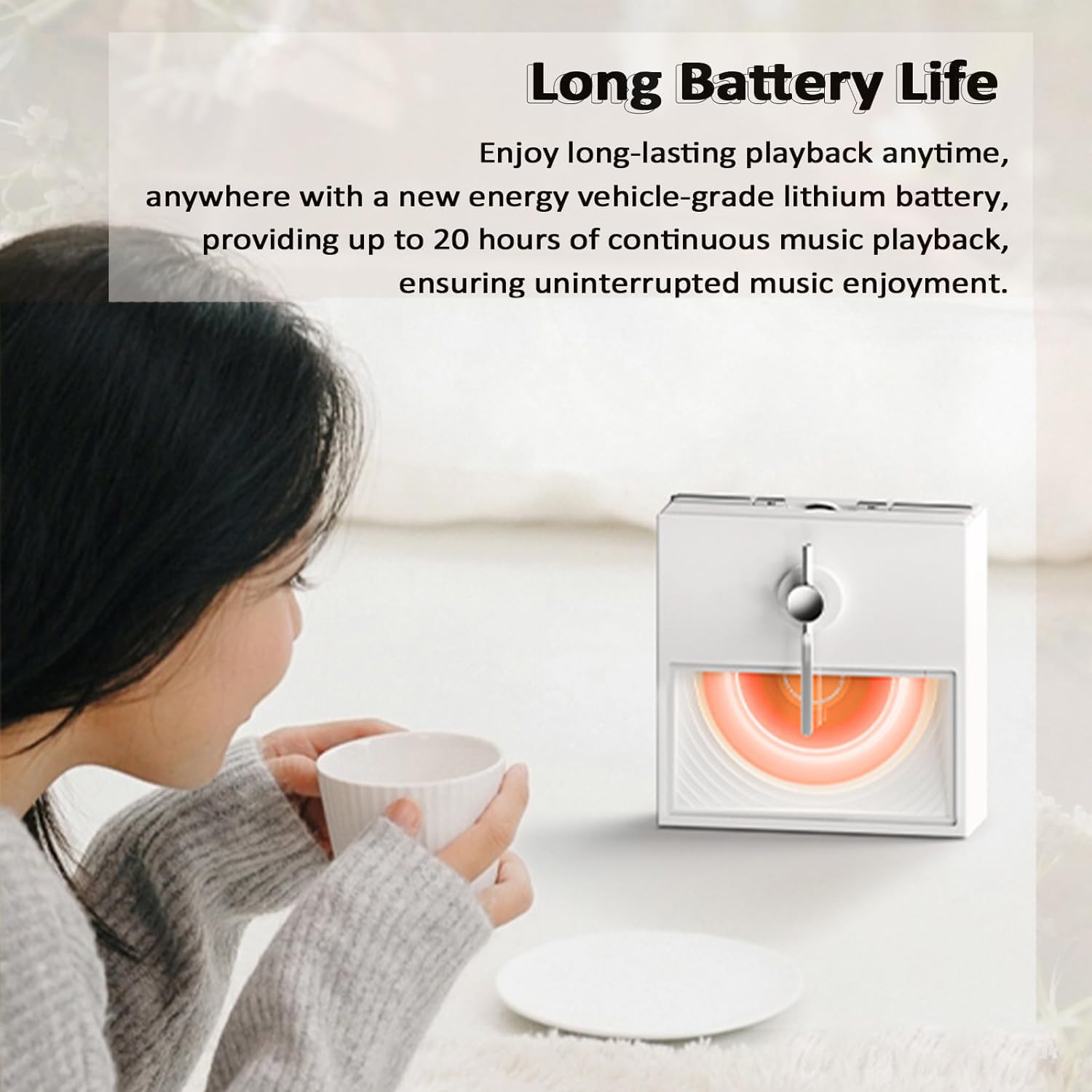 Altoparlante Bluetooth, sistema audio portatile con riproduzione di 20 ore, driver magnetici doppi per casa, bar ed eventi