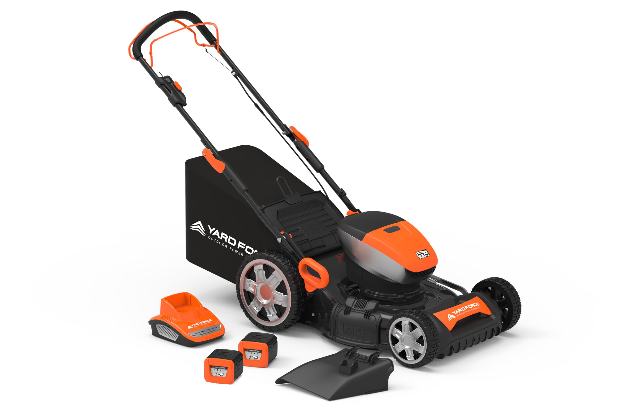 Photo 1 of Yard Force 60V Dual Battery Cordless Self-Propelled Electric Lawn Mower | 20" Professional Smart Cut 3-in-1 Brushless Deck, Extended Runtime