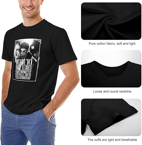 T-shirt Vintage La Haine Pour Homme – 100% Coton, Manches Courtes, Design Film Graphique | Cadeau Fan