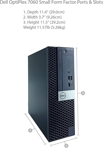 Miniatura 7 de Dell Optiplex 7060 SFF Desktop - Procesador Intel Core i7-8700 de 8 generación de 6 núcleos hasta 4.60 GHz, memoria DDR4 de 16 GB, unidad de estado