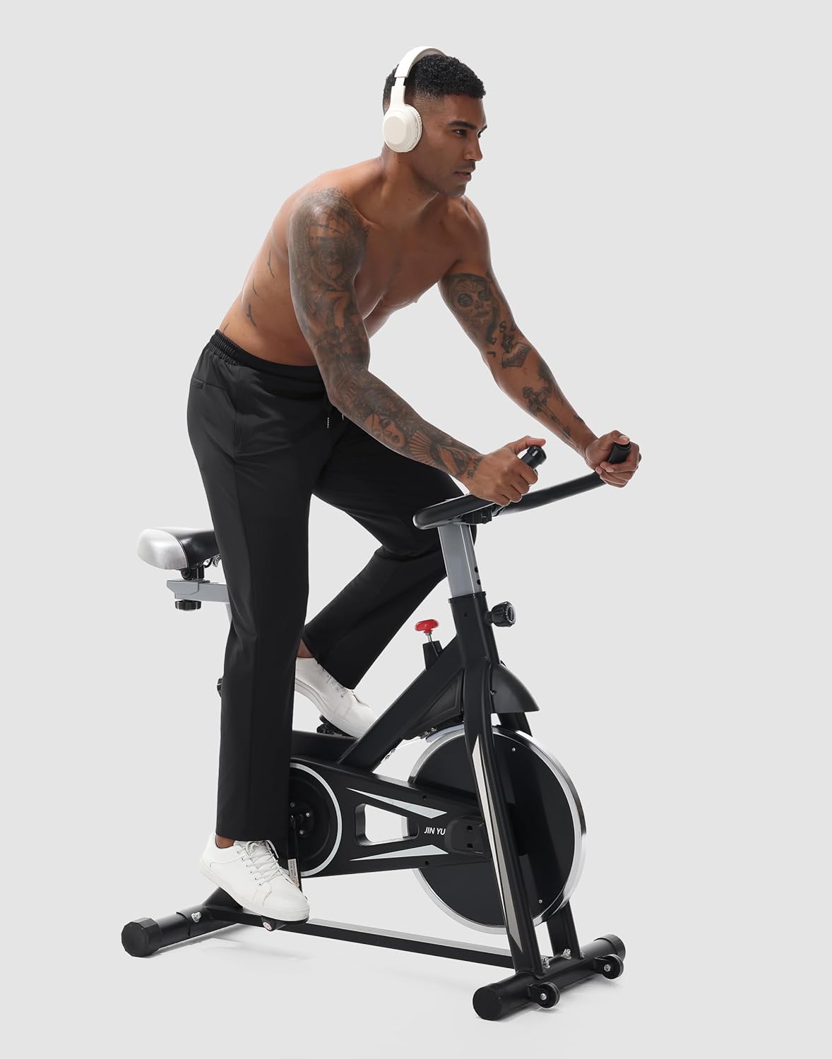 Men's 36" Inseam Open Bottom Sweatpants Extra Tall Black - Image 2