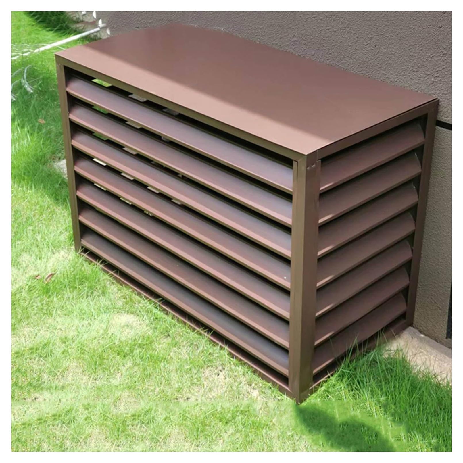 Grilles de protection pour poubelle et climatiseur afin de cacher la vue