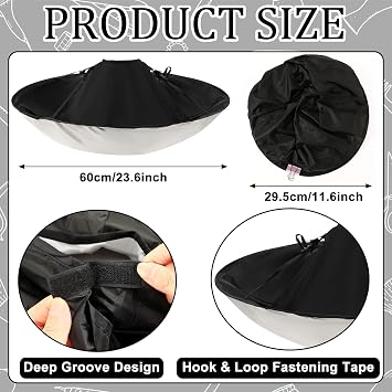 FEBSNOW Hair Cutting Cloak Cape Foldable Haircut Umbrella Cape for Adults