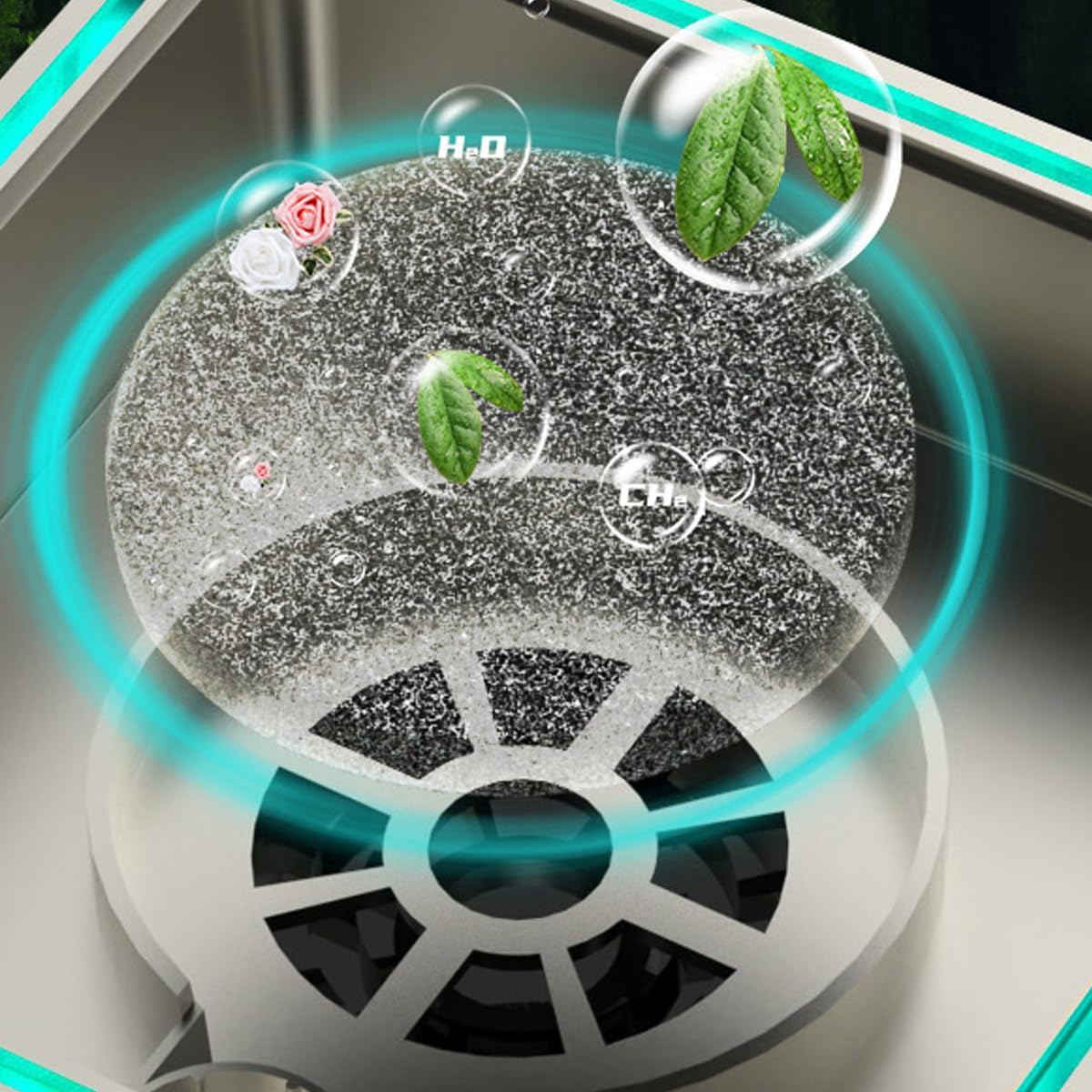 Cendrier sans fumée avec lumière ambiante, purificateur d'air, aspiration puissante pour voiture, salon, bureau