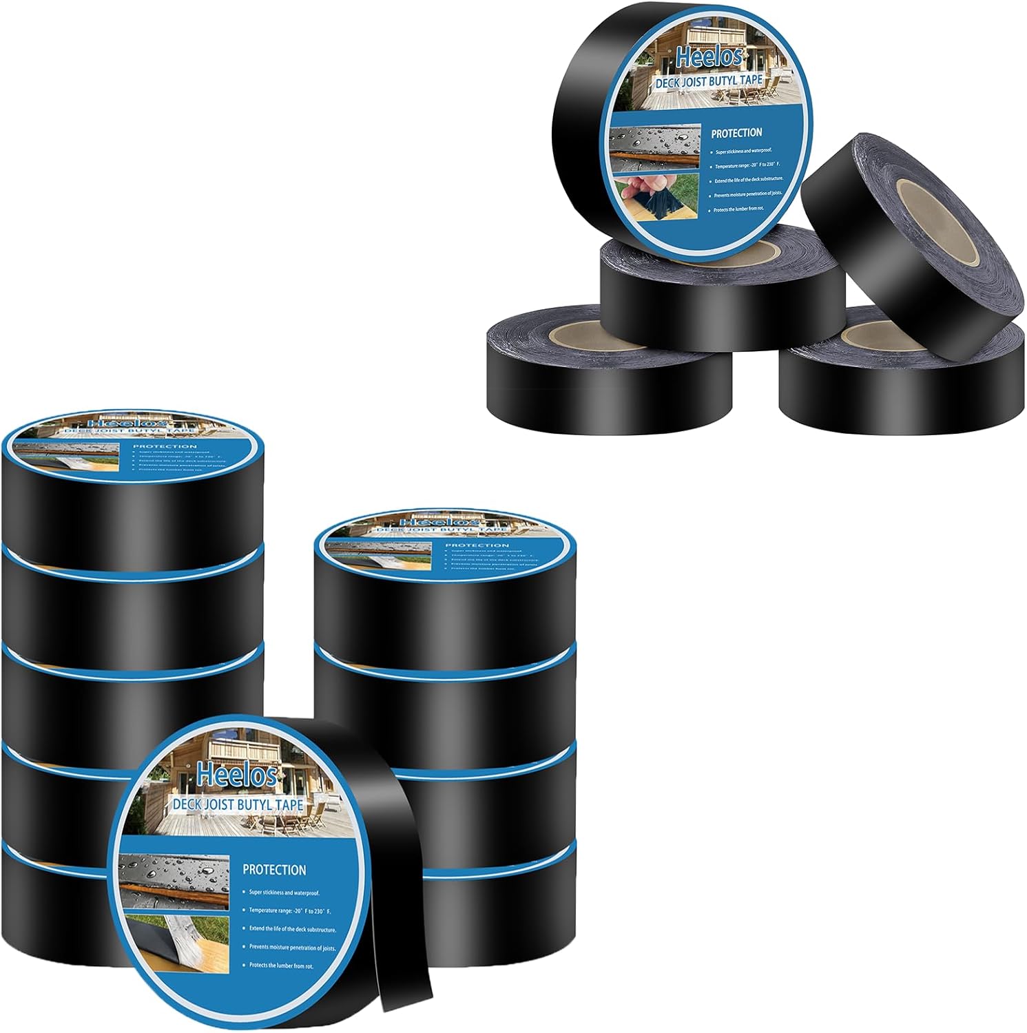 Joist Tape for Decking 2''×50' 10Pack and 1-5/8''×50' 5Pack