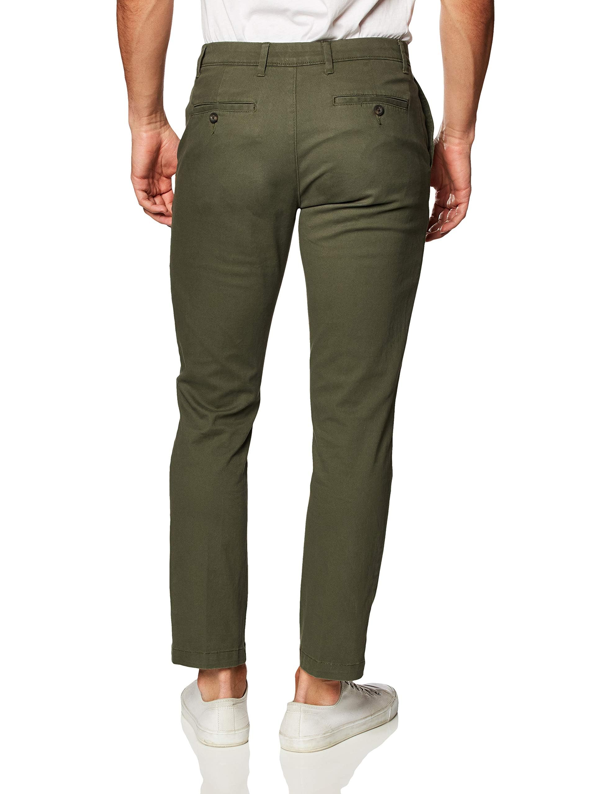 Amazon Essentials Pantalones Informales de Estilo Chino, Elásticos y de Corte Clásico Hombre — view 3