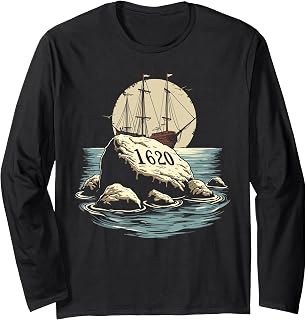Plymouth Rock, Plymouth Massachusetts, Plymouth Rock Long Sleeve T-Shirt