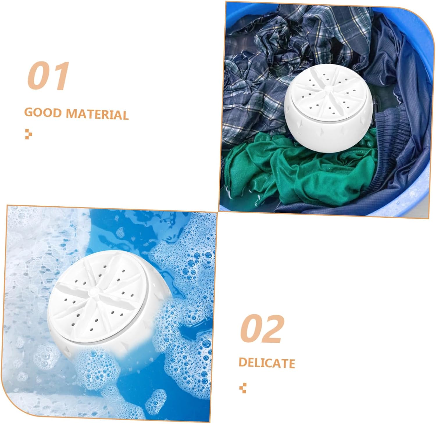 PRETYZOOM Usb-powered Portable Washing Machine Mini Washer for Rv College Travel