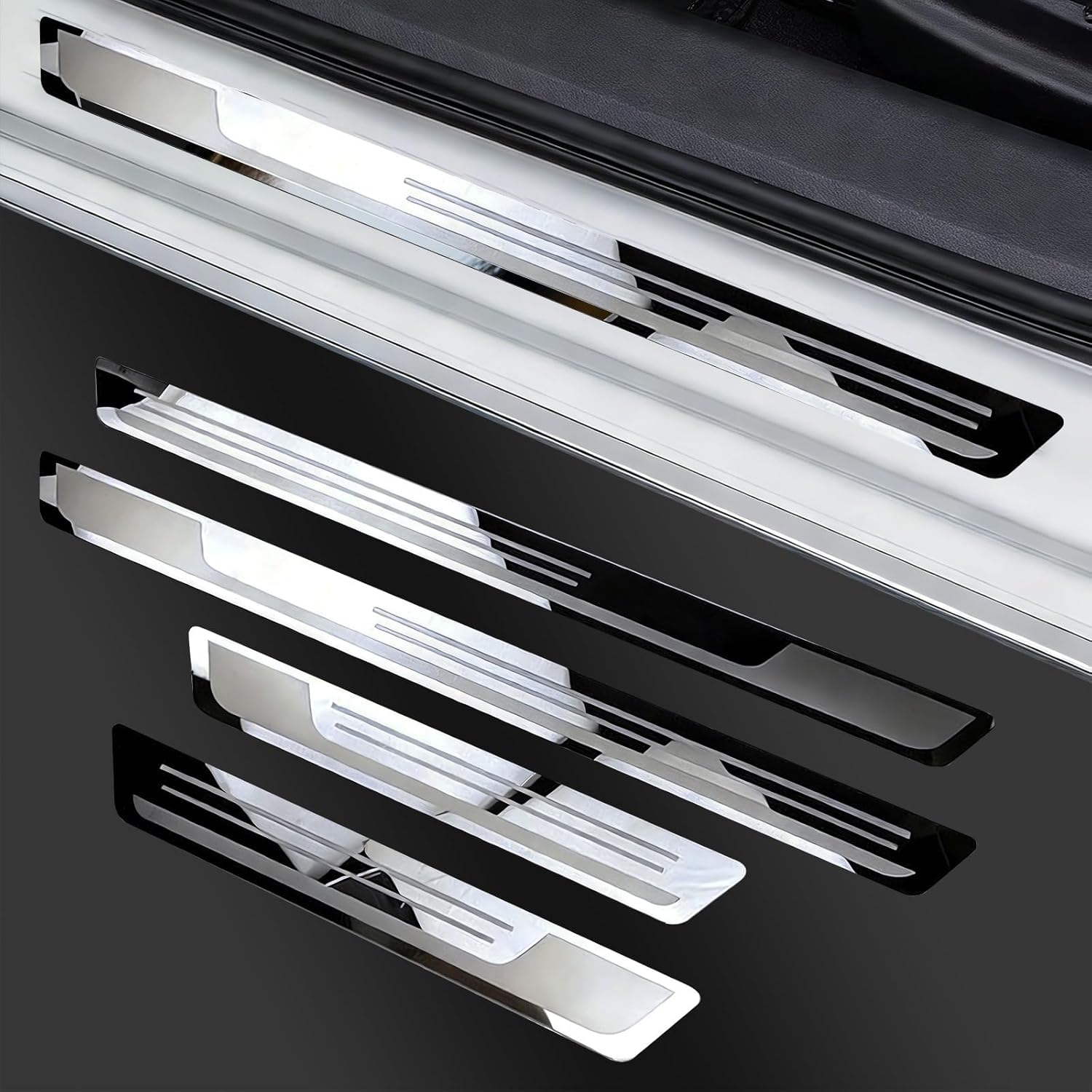 YDSTNiu 4X Stainless Steel Door Sill Protectors for BMW-2er Gran Coupe-2020