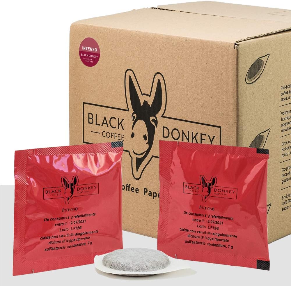 Black Donkey - 50 ESE Coffee Paper Pods 44mm | INTENSO