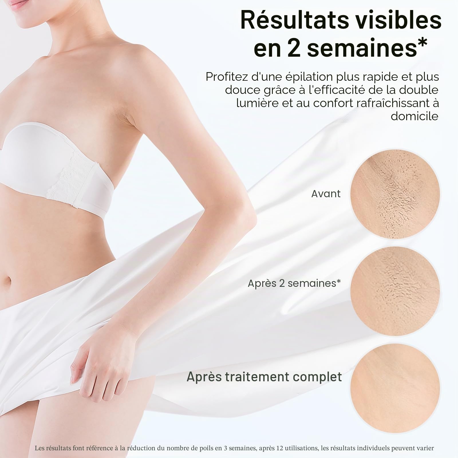 Epilateur Lumiere Pulsee – 999.999 Flashs, 3 Niveaux d’Énergie & Modes SHR/AUTO – Epilateur Laser Durable pour Aisselles, Jambes, Maillot & Visage – Femmes & Hommes