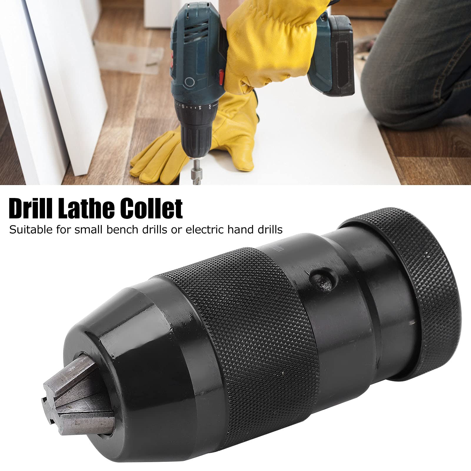 Portabrocas de grado profesional Herramienta de sujeción de precisión autoajustable Conexión de orificio cónico JT6 de 1 16 mm para taladro de banco Taladro manual Mecaniza