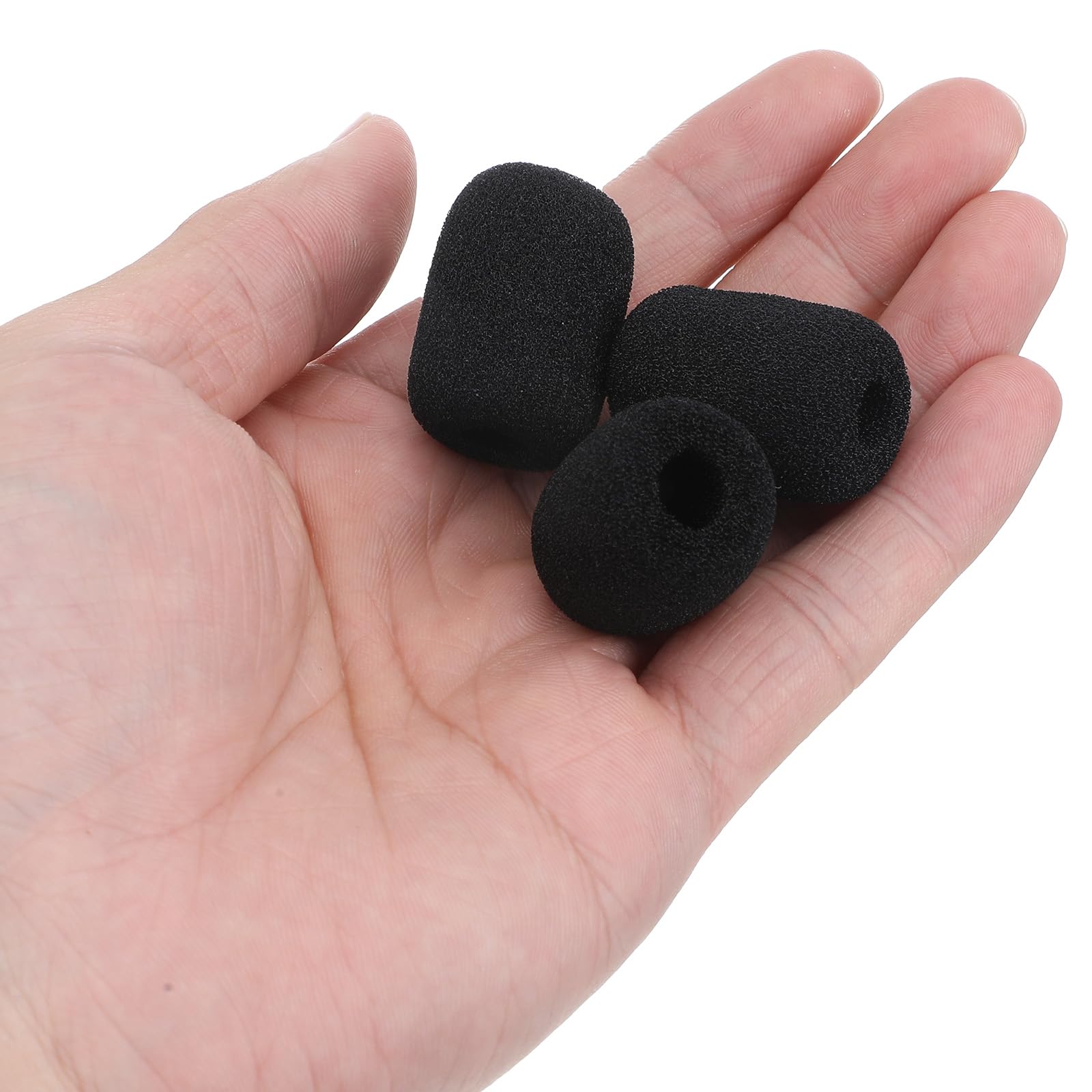 12 Stück Hohe Dichte Schaumstoff Mikrofon Windschutz,Schwarz Universal Handheld Mikrofonabdeckung,Popschutz Mikrofon Abdeckung,für KTV,Familienfeier Outdoor,Aktivitäten und Bühnenperformances