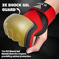 Vista 44 de WYOX Guantes interiores de boxeo de gel para hombres y mujeres, correas de muñeca rápidas de 31.5 in, protección acolchada para nudillos para Muay