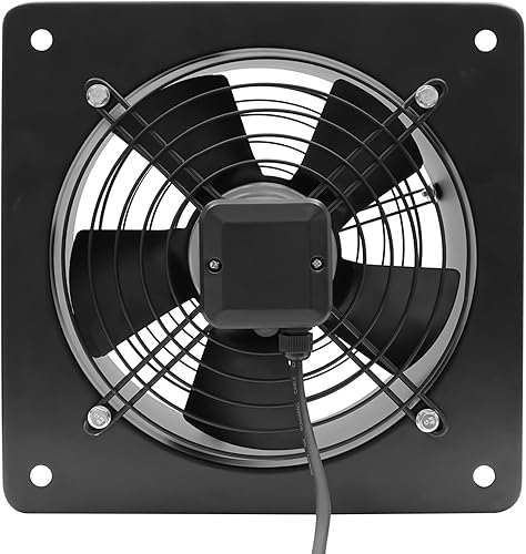 Vista 36 de DNYSYSJ Extractor de ventilación industrial de 16 pulgadas, escape axial de metal, ventilador de aire comercial, extractor, montaje en pared