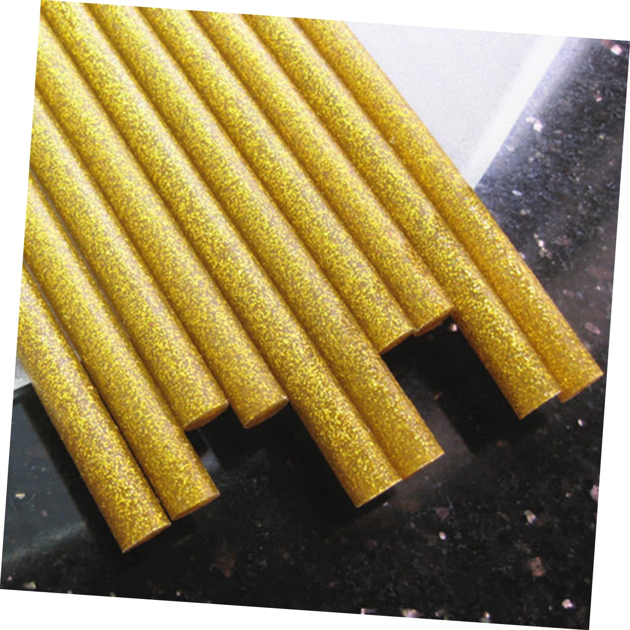 TEHAUX 50 Pack Hot Melt Glue Sticks 10 Assortment (Grey Light Bright Blackish Light Royal)