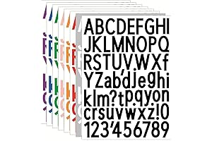 Colorful 1.5 Inch Letter Stickers for Endless Creative Options