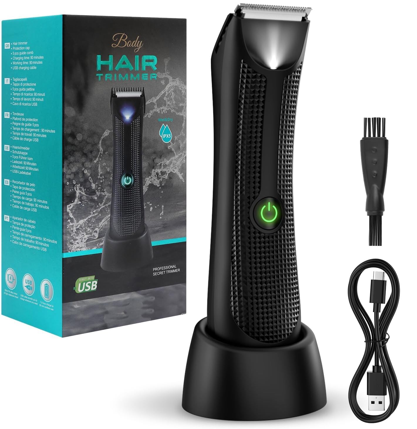 Vexloria Ball Trimmer Men, Body Groomer Men, Electric Groin Hair