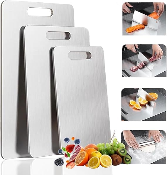 Planche à Découper En Titane 100 % Pur Titane Pour Cuisine Avec