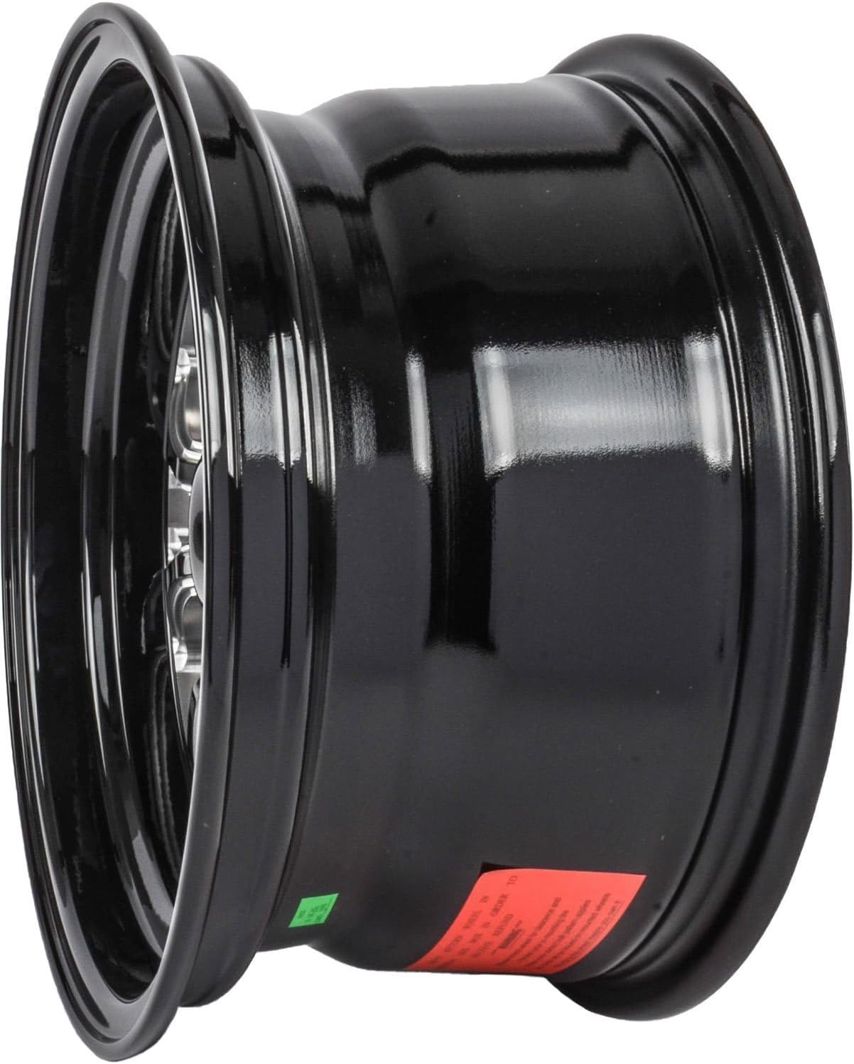 JEGS SSR Spike Wheel 15 x 8 | 5 x 4.5in.Wheel Bolt Pattern Spacing | 0 mm Offset | 4.5in.Backspacing | Gloss Black with Milled Spoke Accents | 3.27in.Center Bore