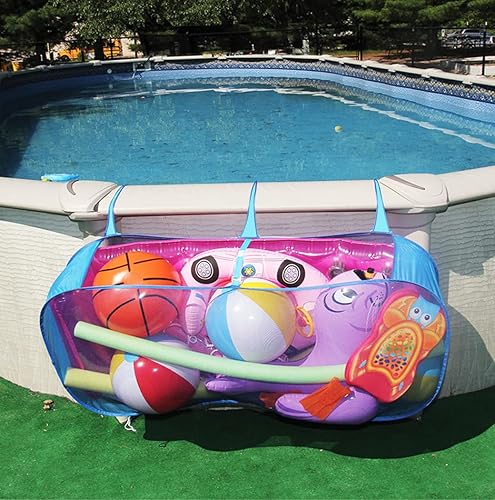 Miniatura 2 de POOL BLASTER Bolsa de piscina Almacenamiento grande y duradero para flotadores de piscina para juguetes, pelotas inflables, accesorios de patio Se