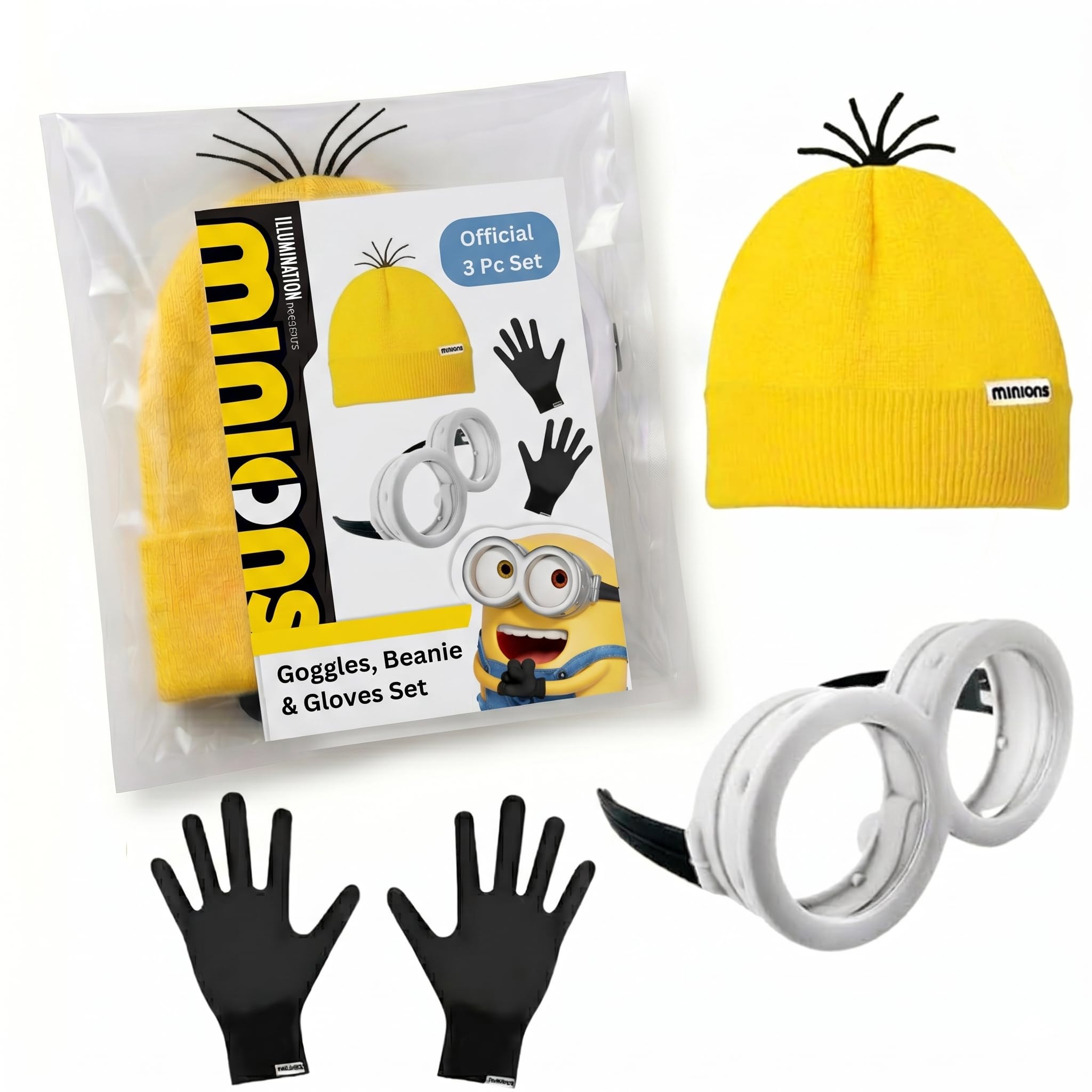 Sun-Staches Minions Goggles - Official Costume Glasses &amp; Accessories