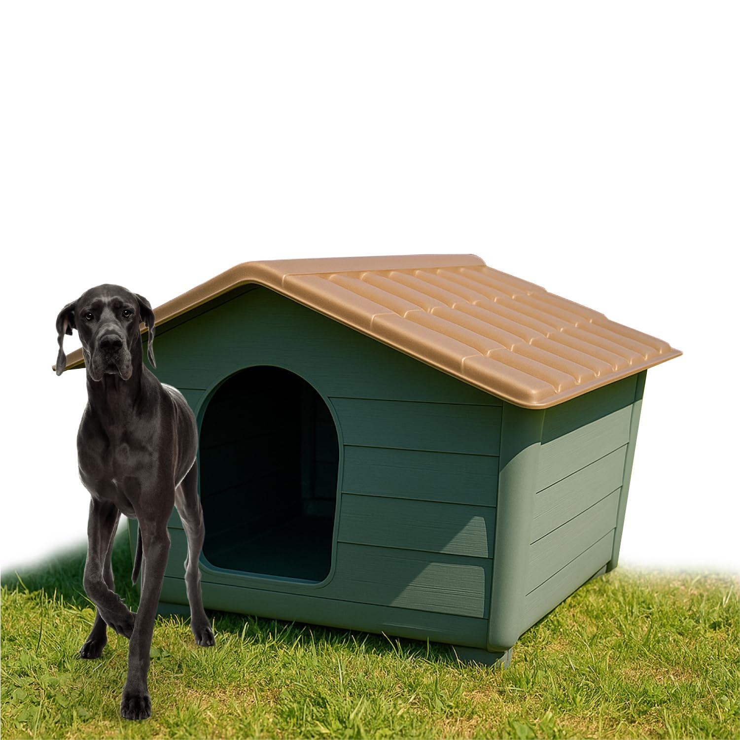 Crisalide – Cuccia per Cani Grande | Robusta, Impermeabile e Resistente ai Raggi UV | Facile da Montare e Pulire | Ideale per Esterni e Interni, 3 dimensioni (XL)
