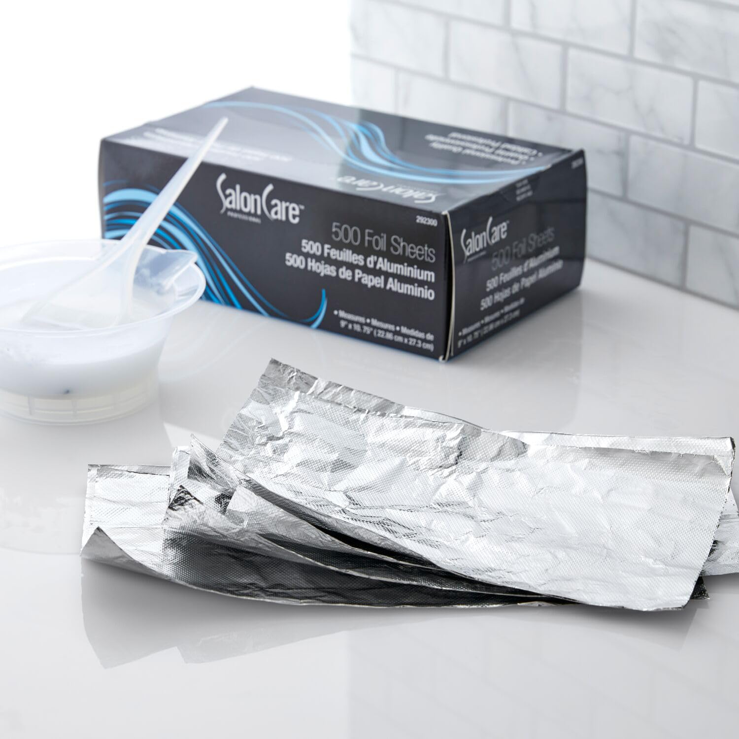 Salon Care Hojas de papel de aluminio de tamaño completo 500 ct