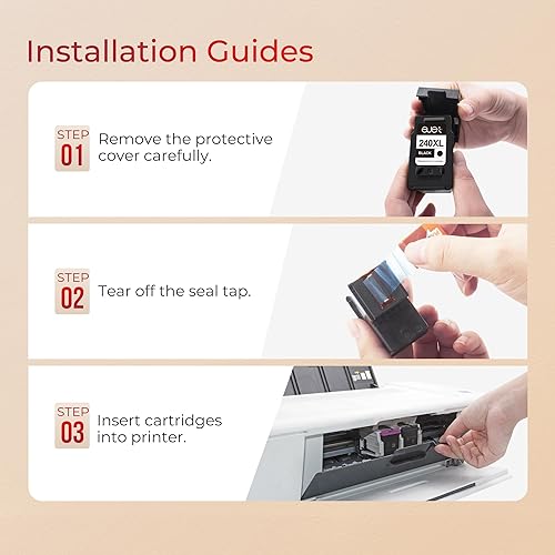 Miniatura 6 de ejet 240XL PG-240 Cartucho de tinta negra remanufacturado para Canon 240XL Cartucho de tinta negra PG-240 XL para impresora Canon Pixma MG3620