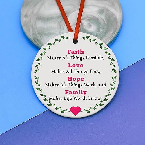 Vista 24 de Regalos de aliento cristiano para mujeres y hombres, adorno de Navidad, regalo inspirador de versículo bíblico, regalo de bautismo Josué 1:9 para Sé