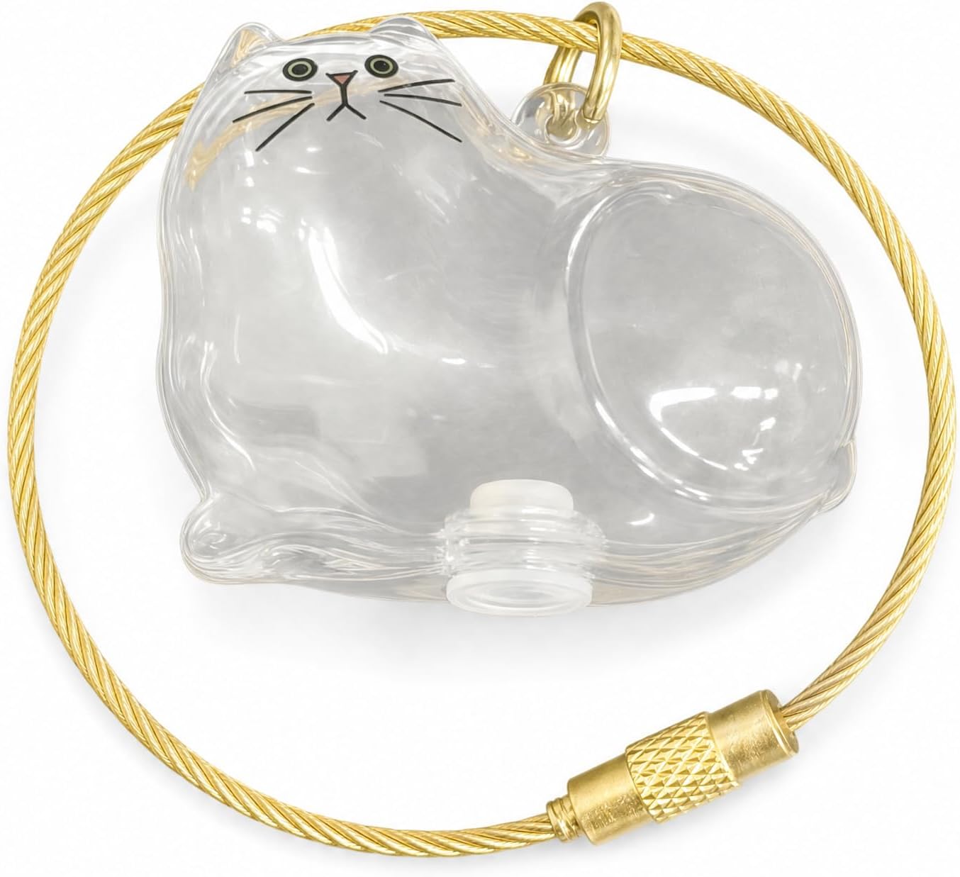 Cat Hair Storage Keychain, Container