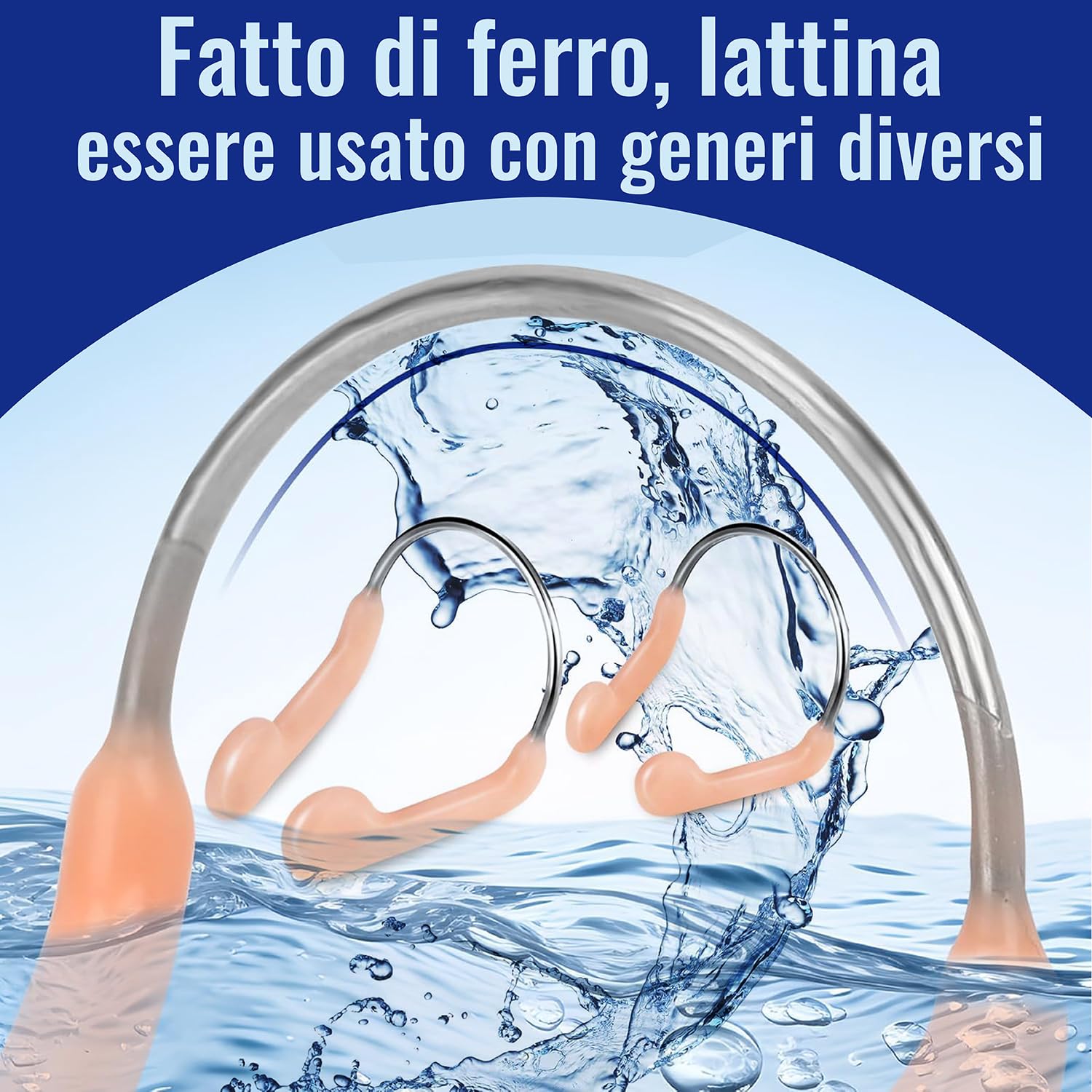 12 Pezzi Nuoto Naso Clip, Naso in Silicone per Nuoto, Stringinaso Nuoto Professionale, Silicone Clip Naso Nuoto, Tappanaso Nuoto, per Protezione Allenamento da per Adulti e Bambini Comodo